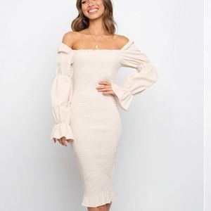 PETAL & PUP LEONA DRESS- Apricot